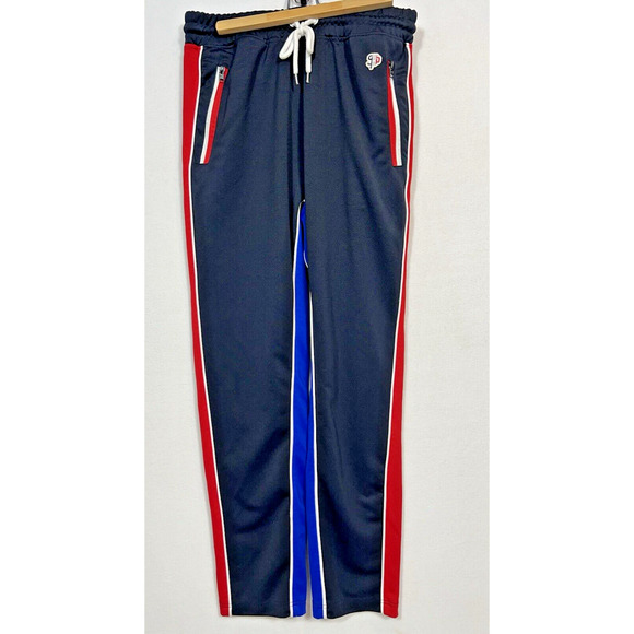 Southpole‎ L Sweats Sweatpants 34x32 Joggers Black Red Blue Drawstring - Picture 1 of 5